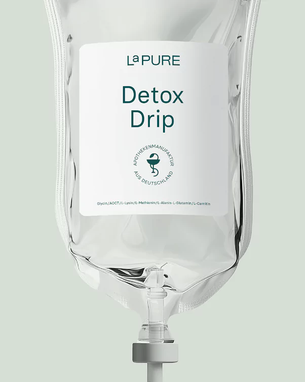 LaPURE Detox Drip - Die schonende Entgiftung, die Schadstoffe neutralisiert und neue Energien freisetzt.
