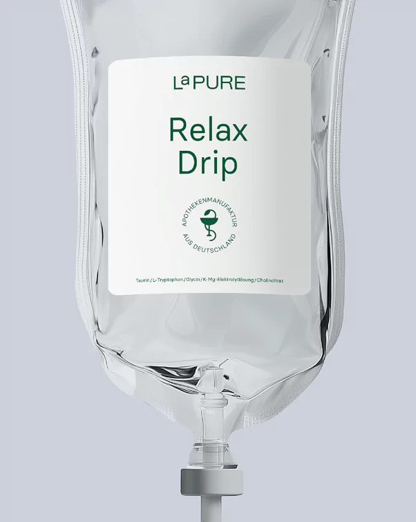 LaPURE Relax Drip - Ausgleichende Mikronährstoffe, die körperliche und mentale Entspannung aktivieren.